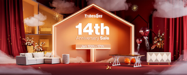 Tribesigns开展独家家具促销活动，庆祝公司成立14周年